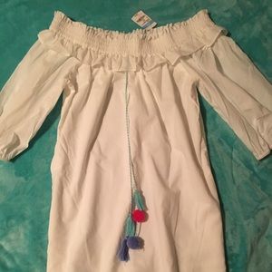 J McLaughlin off the shoulder dress